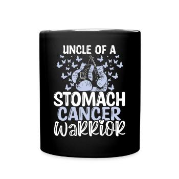 Stomach Cancer Awareness Uncle Nephew Niece - Tasse einfarbig - Schwarz - Vorne