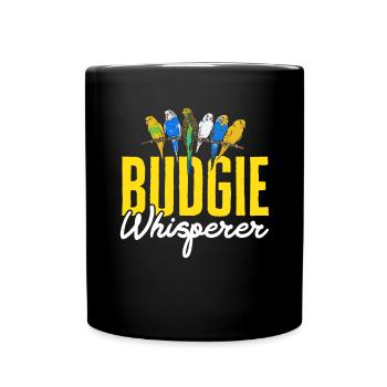 Budgerigar Perruche Oiseau Cadeau pour animaux de compagnie - Mug uni - noir - Devant