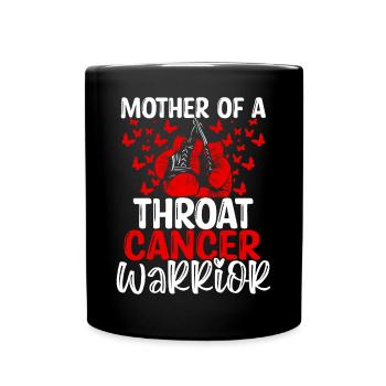 Throat Cancer Awareness Mom Mothers Day Mama - Full Colour Mug - black - Front