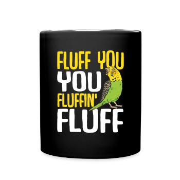 Budgerigar Perruche Oiseau Cadeau pour animaux de compagnie - Mug uni - noir - Devant