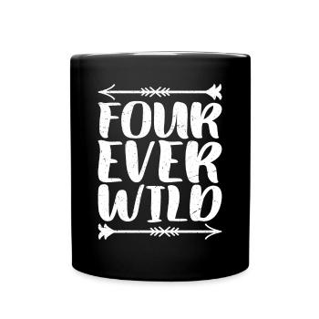 Four Ever Wild 39 - Tasse einfarbig - Schwarz - Vorne