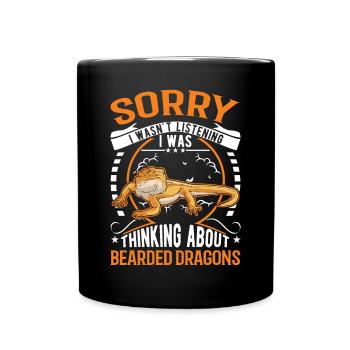 Bearded Dragon Gift Bearded Dragon - Full Colour Mug - black - Front