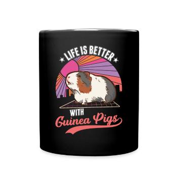 Guinea Pig Gift Guinea Pig - Full Colour Mug - black - Front