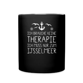 Ijsselmeer Holland Niederlande Segeln Geschenkidee - Tasse einfarbig - Schwarz - Vorne