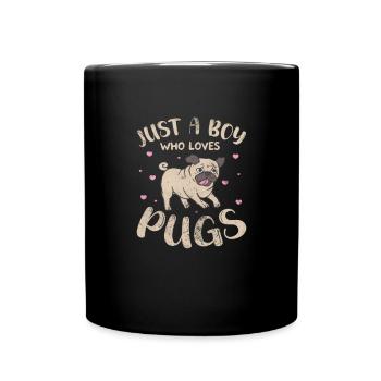 Pug - Full Colour Mug - black - Front