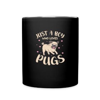 Carlin Chien Chien Ami Pet Pug Pug Pug Cadeau - Mug uni - noir - Devant