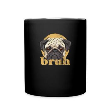 Pug - Full Colour Mug - black - Front