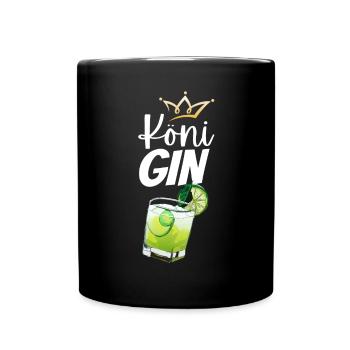 Köni Gin - Mug uni - noir - Devant
