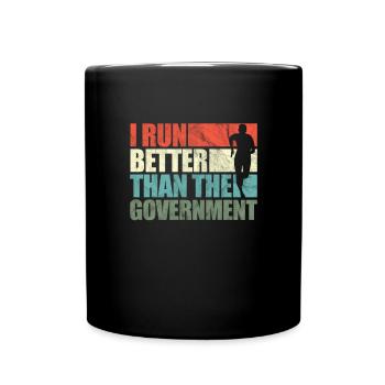 Running Runner Jogging Jogging Runner Cadeau - Mug uni - noir - Devant