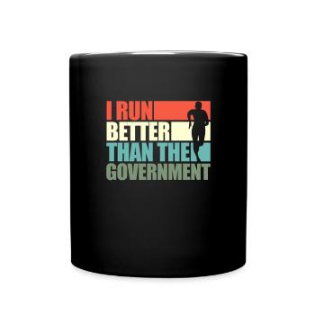 Run - Full Colour Mug - black - Front