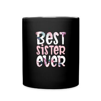 Soeur - Mug uni - noir - Devant