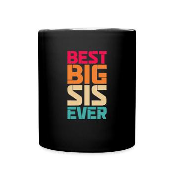 Grande sœur - Mug uni - noir - Devant