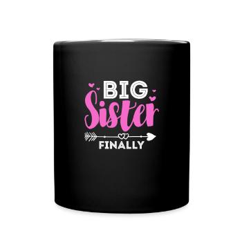 Grande sœur - Mug uni - noir - Devant