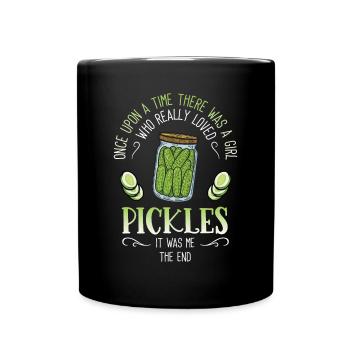 Just A Girl Who Really Loves Pickles - Full Colour Mug - black - Front