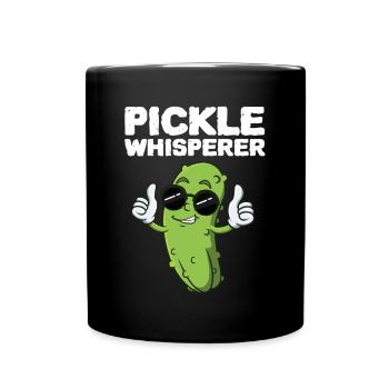 Pickle Whisperer - Tasse einfarbig - Schwarz - Vorne