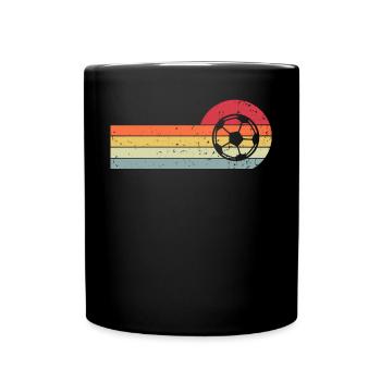 Football Rétro Vintage - Mug uni - noir - Devant