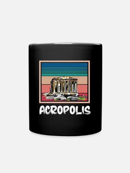 Grèce Acropole Ville grecque Ruin Ath - Mug uni - noir
