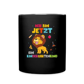 I am now a kindergarten child Leo - Full Colour Mug - black - Front