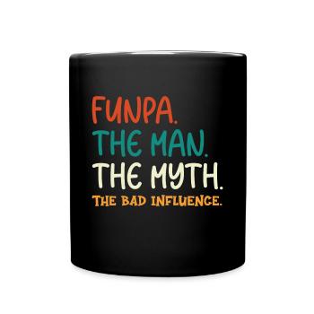 Funpa Definition Der Mann Der Mythos Der - Tasse einfarbig - Schwarz - Vorne