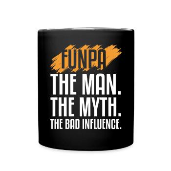 Funpa Definition Der Mann Der Mythos Der - Tasse einfarbig - Schwarz - Vorne
