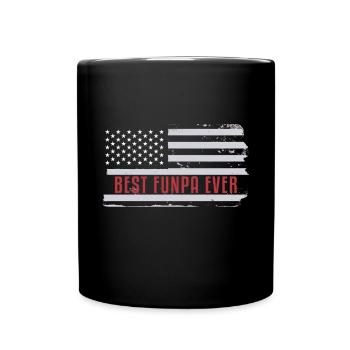 Bester Funpa Aller Zeiten Opa Daddy Vatertag - Tasse einfarbig - Schwarz - Vorne