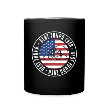 Bester Funpa Aller Zeiten Opa Daddy Vatertag - Tasse einfarbig - Schwarz - Vorne