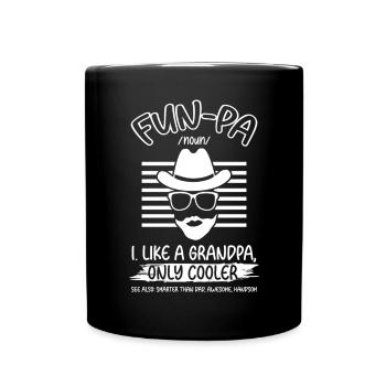 Funpa-definition Wie Opa, Nur Cooler - Tasse einfarbig - Schwarz - Vorne