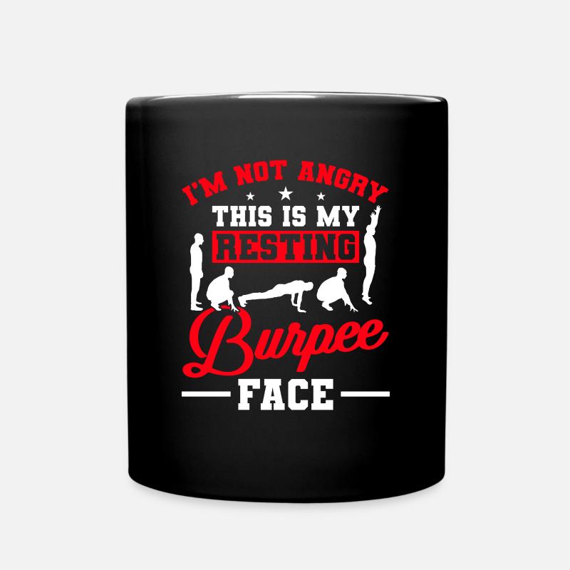 Burpees - Tasse einfarbig - Schwarz