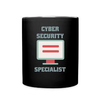 Cybersecurity - IT Security Computer Scientist - Full Colour Mug - black - Front