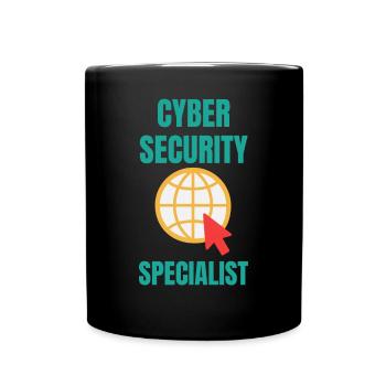 Cybersecurity - IT Security Computer Scientist - Full Colour Mug - black - Front