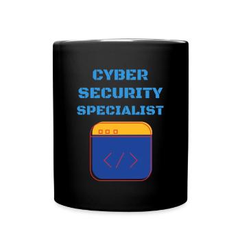 Cybersecurity - IT Security Computer Scientist - Full Colour Mug - black - Front