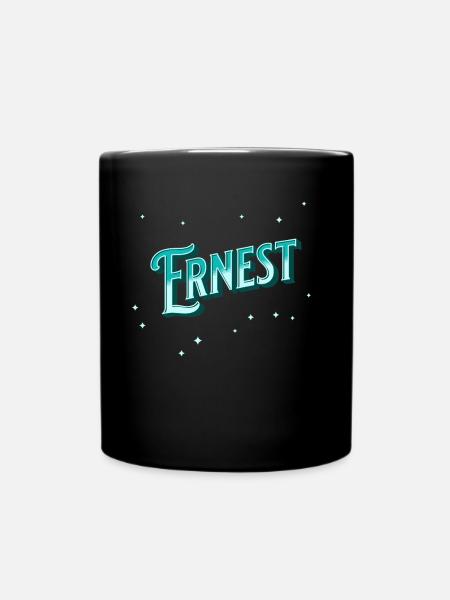 Le prénom d’Ernest personnalisé - Mug uni - noir