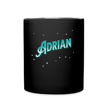 Adrian nom personnalisé - Mug uni - noir - Devant