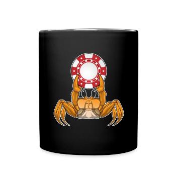 Jetons de poker Crab Poker - Mug uni - noir - Devant