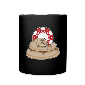 Jetons de poker Snake Poker - Mug uni - noir - Devant
