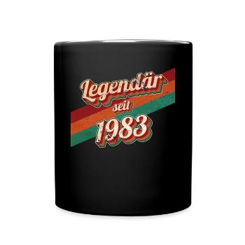 1983 Jahrgang Geburtstag Mann Frauen 1983 geboren - Tasse einfarbig - Schwarz - Vorne