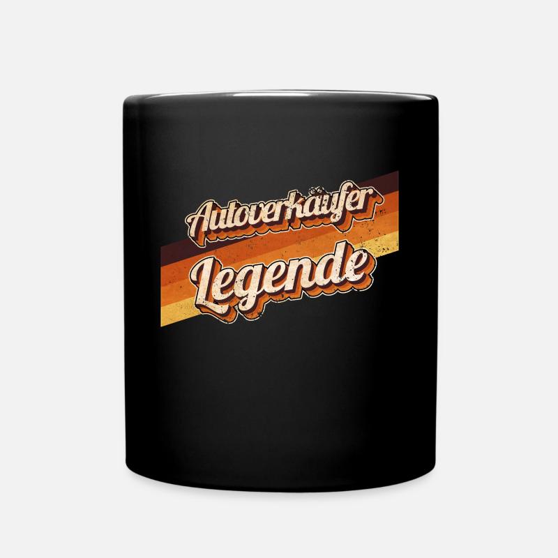Autohändler Geburtstag als Legende geboren - Tasse einfarbig - Schwarz