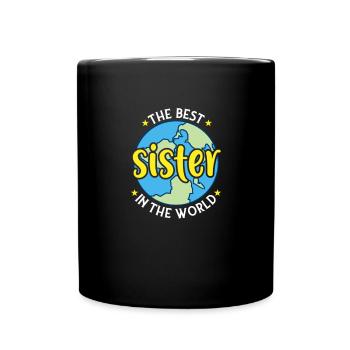 La meilleure sœur du monde Tante Mme Fête des mères - Mug uni - noir - Devant