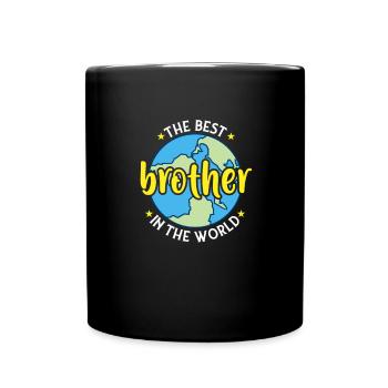 The Best Brother in the World - Young Man Father's Day - Full Colour Mug - black - Front