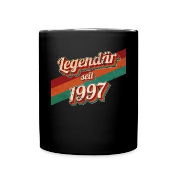 1997 Jahrgang Geburtstag Mann Frauen 1997 geboren - Tasse einfarbig - Schwarz - Vorne
