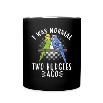 Budgerigar Perruche Oiseau Cadeau pour animaux de compagnie - Mug uni - noir - Devant