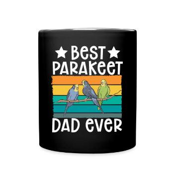 Budgerigar Perruche Oiseau Cadeau pour animaux de compagnie - Mug uni - noir - Devant