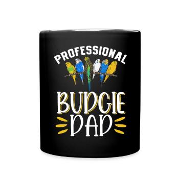 Wellensittich Sittich Vogel Haustier Geschenk - Tasse einfarbig - Schwarz - Vorne