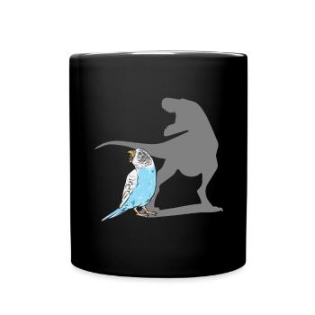 Budgerigar Perruche Oiseau Cadeau pour animaux de compagnie - Mug uni - noir - Devant