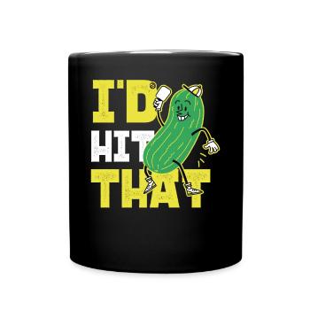 Pickleball Pickle I'd Hit That - Full Colour Mug - black - Front