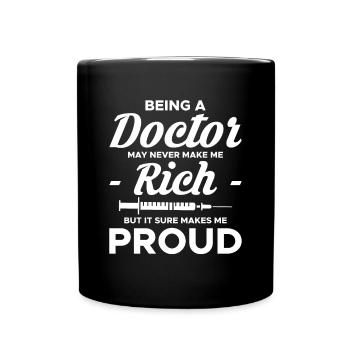 Being A Doctor Shirt Gift - Full Colour Mug - black - Front
