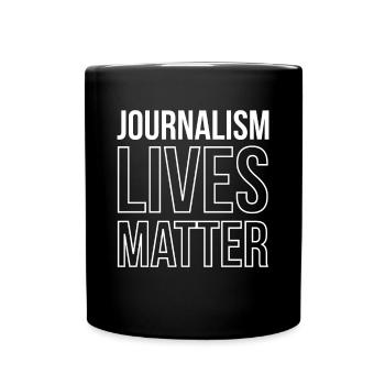 Journalism Lives Matter - Full Colour Mug - black - Front
