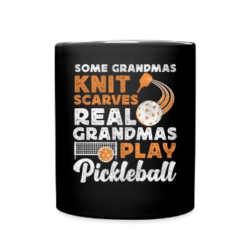 Pickleball Grandma Some Grandmas - Tasse einfarbig - Schwarz - Vorne