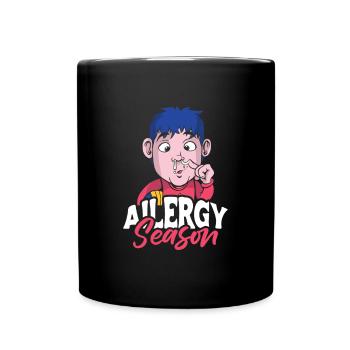 Cadeau de chemise de saison des allergies - Mug uni - noir - Devant