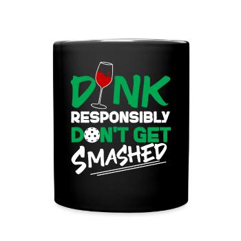 Pickleball Pun Wine Dink - Mug uni - noir - Devant